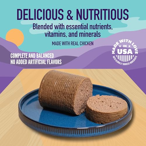 Image of A Strong Heart Canned Wet Cat Food, Mixed Grill Dinner Pate - Chicken, Liver & Turkey - Complete & Balanced for Adult Cats, Made in USA - 13.2 oz Cans, Pack of 12
