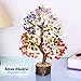 YATHABI 7 Chakra Tree of Life Decor - Crystal Tree - Feng Shui Decor - Crystal Bonsai Tree - Gem Tree - Gemstone and Crystals - Spiritual Tree - Chakra Stones - Crystal Gifts - Birthday Gift for Women