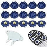20 Pezzi Tacchetti da Golf, Punte per Scarpe da Golf, Set di Punte da Golf Antiscivolo, Scarpe Sostituzioni Denti Puntes con Chiave, Tacchetti Universali per Scarpe