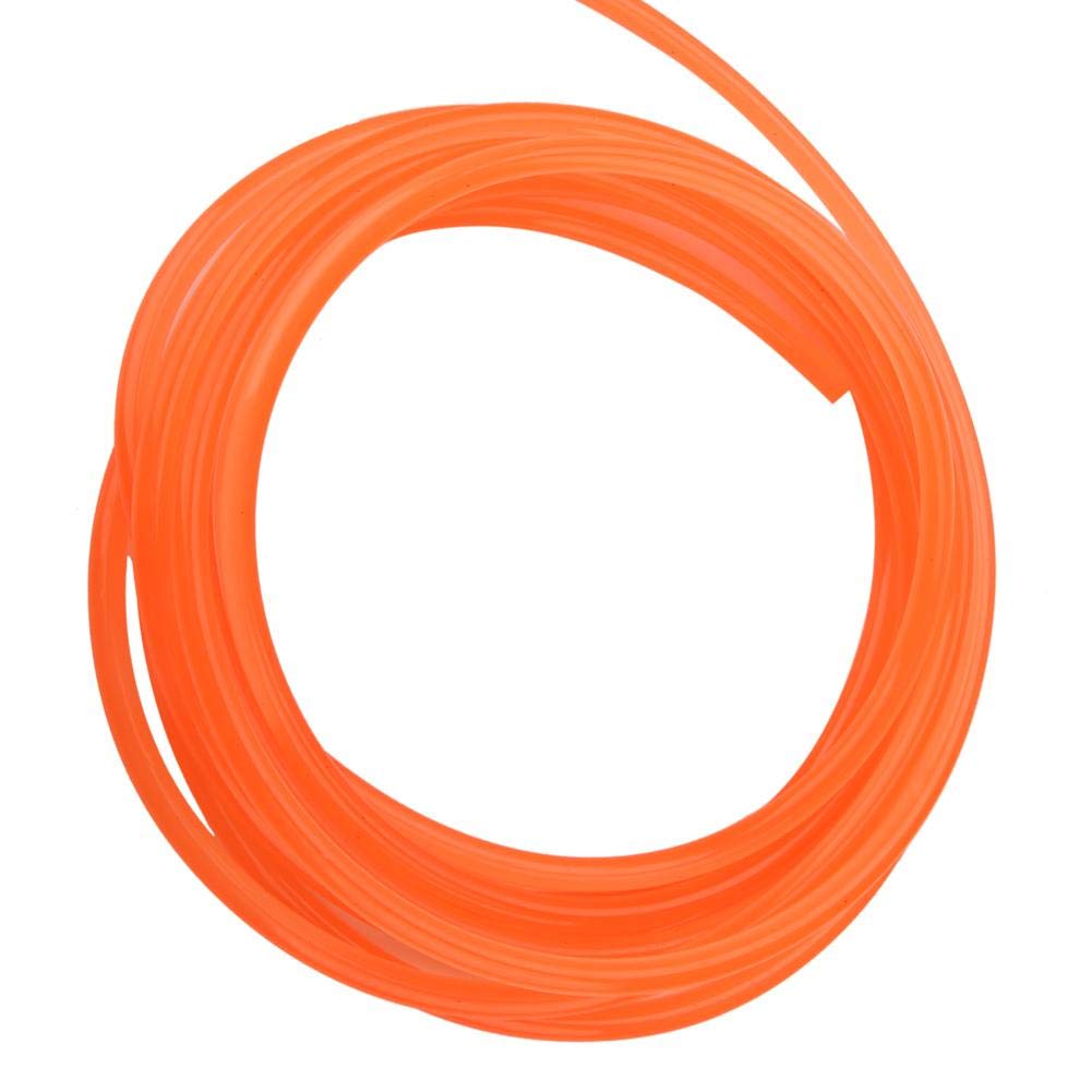 Wifehelper PU Belt Circular Section Smooth Surface Drive Belt High Performance Urethane Round Belt Transmission Orange (8mm*5m) - Image 3