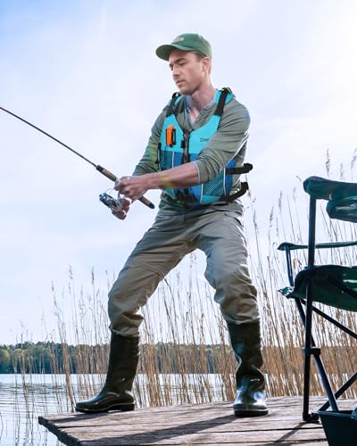 Owntop Schwimmhilfen Erwachsene Jugend mit Trinkrucksack, Pfeife, Mesh Taschen| Verstellbare Auftriebsweste| Leichte Schwimmjacke Unisex für SUP, Kajakfahren, Angeln Alle Wassersportarten