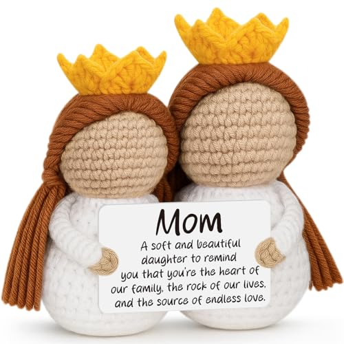 Sensi Blue Funny for Mom from Daughter, Mother Daughter Gift, Best Mom Ever Gifts, Sentimental Handmade Crochet for Mother in Law God Bonus Stepmom I Love You Gifts Birthday Mothers Day Ideas