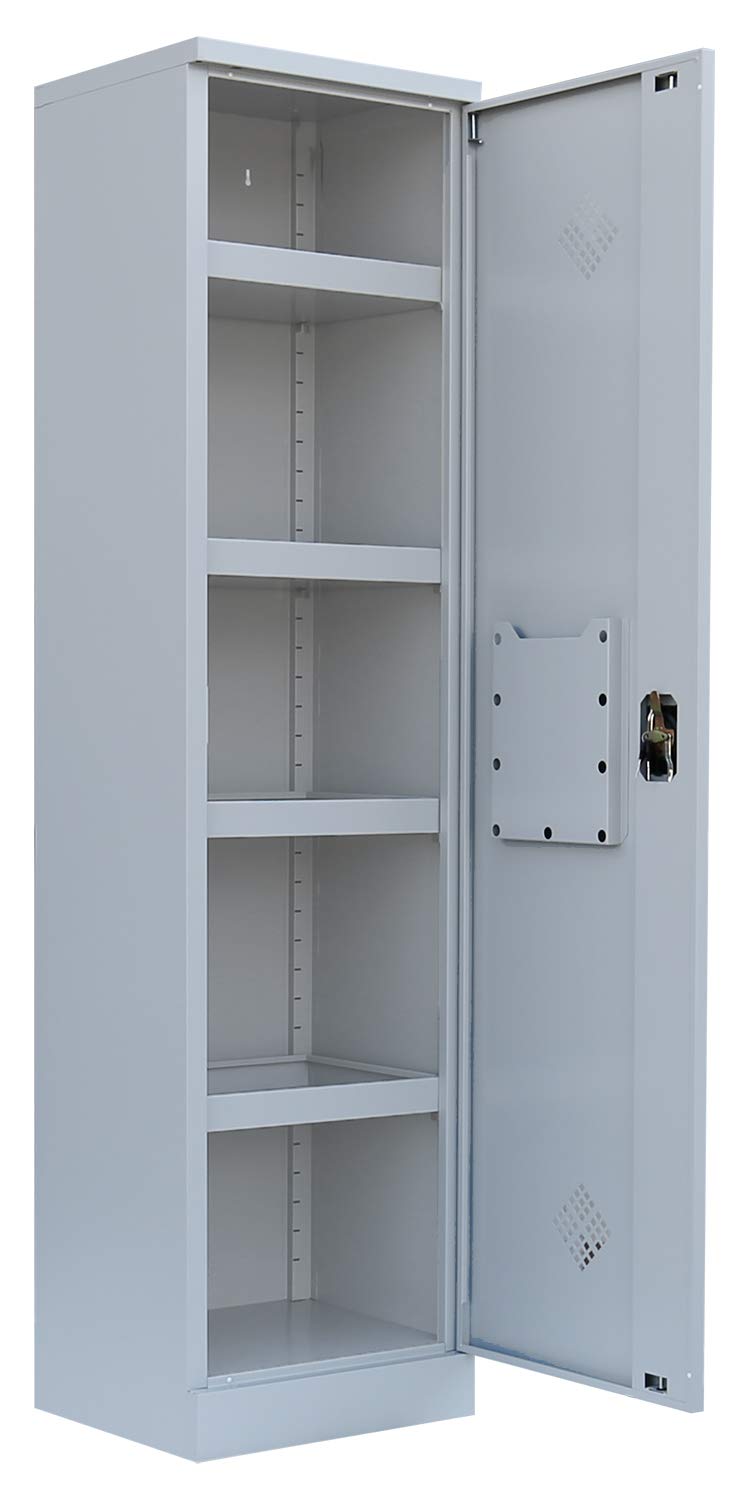 Lüllmann Umweltschrank komplett montiert Rot 195 x 50 x 42cm (HxBxT) Gefahrstoffschrank Pflanzenschutzschrank Chemikalienschrank Spritzmittelspind 566244