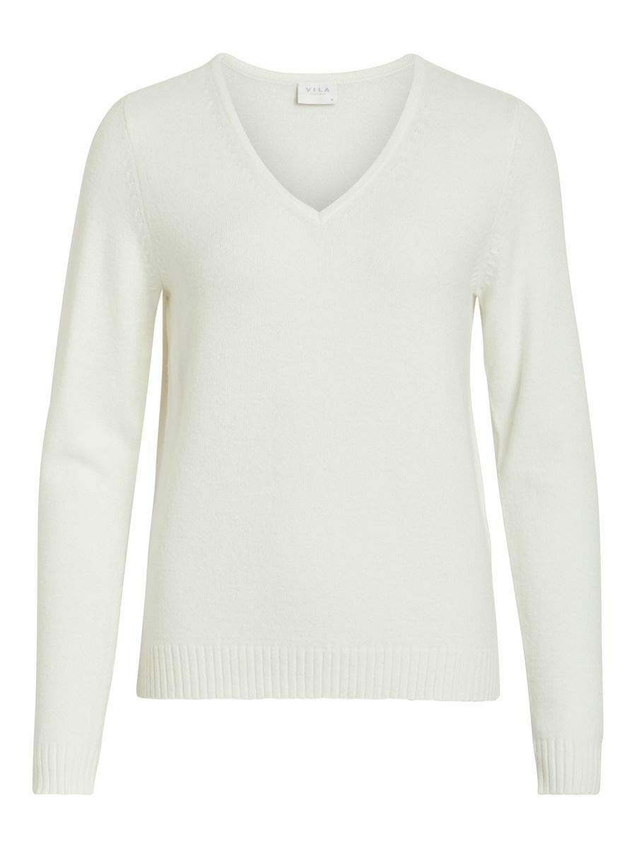 Vilawomens Viril L/s V-neck Knit Top-noos Jumper
