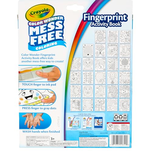 Crayola Color Wonder Mess Free Fingerprint Ink Painting Activity Set, Toddler Finger Painting Alternative, Stocking Stuffers for Kids, Holiday Gifts - Image 6