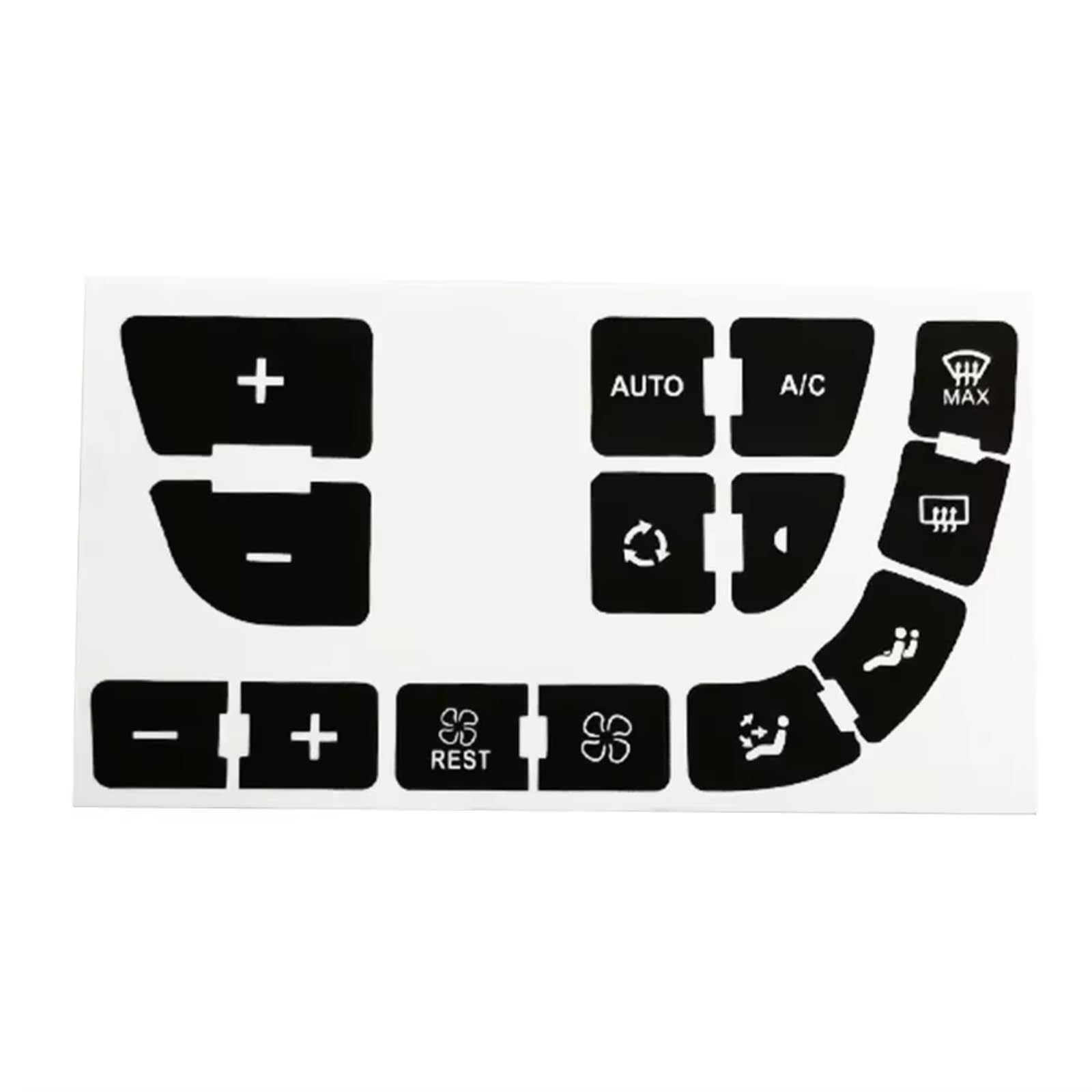 Button Compatible with C4 for Grand for Picasso 1pcs Stickers to Repair Buttons Push Button Repairing Decal Sticker Accessories