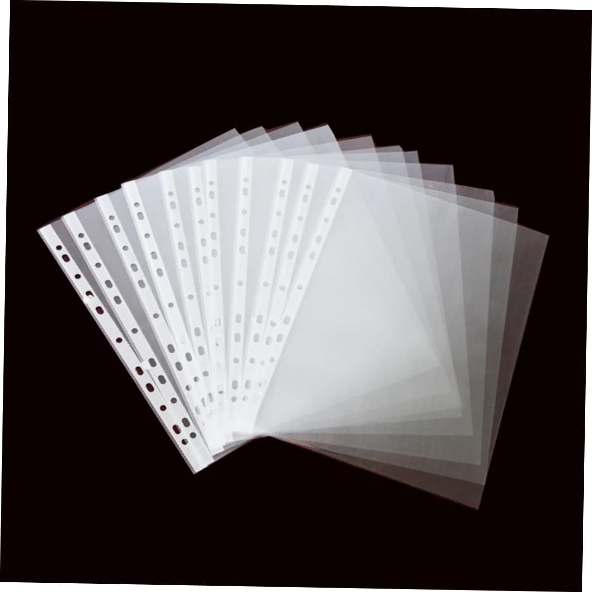 NUOBESTY 200stücke Klarsichthüllen Beidseitig Transparent Papierhülle aus Pp-material für Ordner Lose Blatt Schutz Antistatisch Leicht Einzulegen für Zuhause Büro und Schule