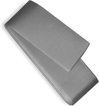 Light Grey Satin Blanket Binding Tape 2" x 4 3/4 Yards Single Fold Satin Quilt Binding for Blanket Edges, Glossy Polyester Trim for Sewing, Quilting, Baby Blankets, Crafts, and Fabric Projects