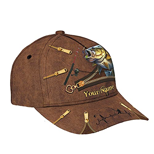 Photo de Unisexe Chapeau De Golf La Pêche Est Mon Hoobie Classique Chapeaux Pare-Soleil Mode Casquette De Baseball Protection Solaire Casquette Trucker pour Camping Pêche Golf