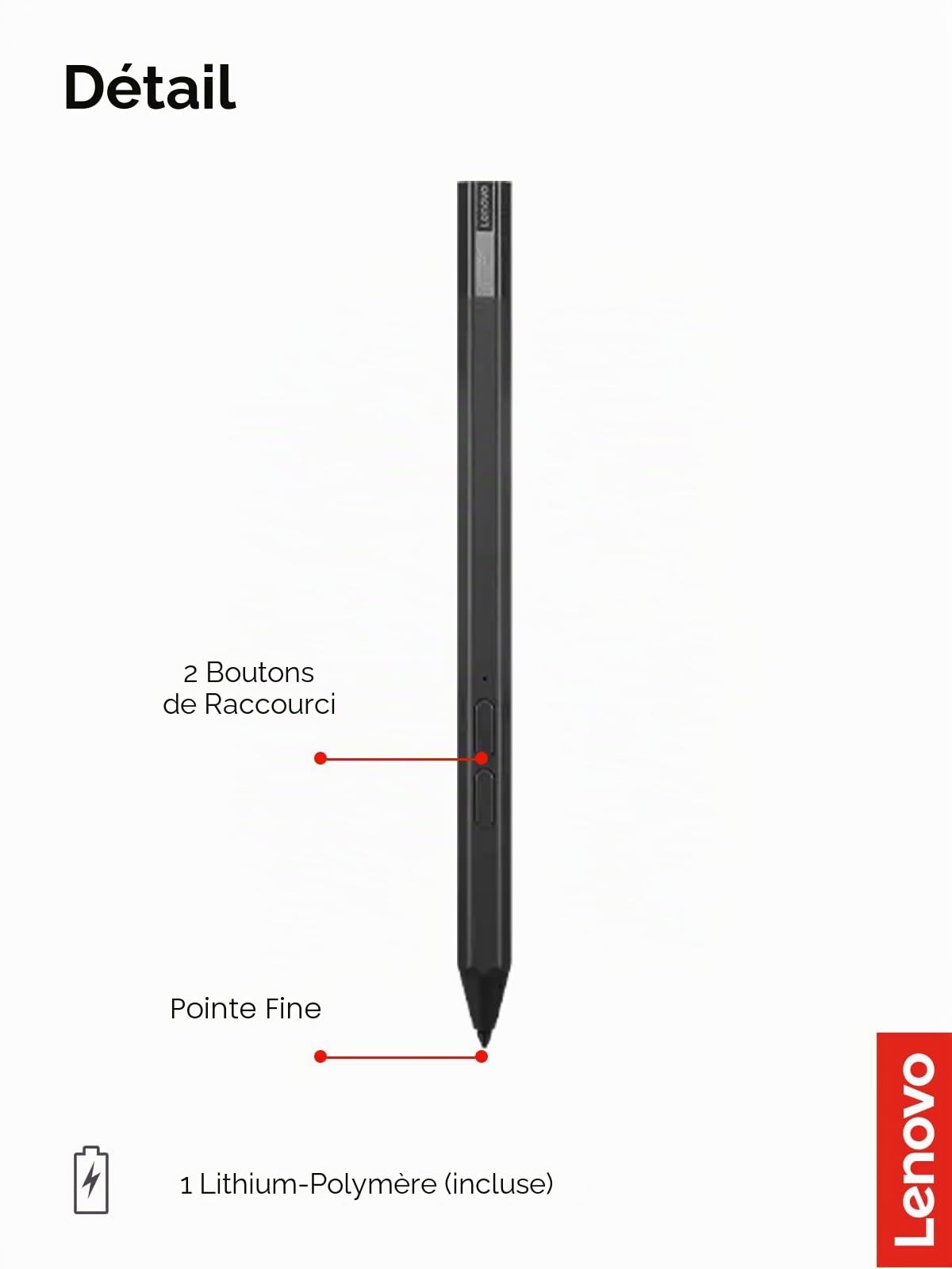Lenovo Precision Pen 2 Ordinateur Portable Noir