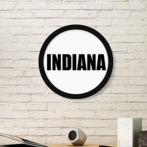 Cadre rond Indiana en bois, le cadeau deco ideal pour passionnes d'USA