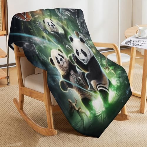 Couverture Panda impression numérique flannel doux 180x200cm