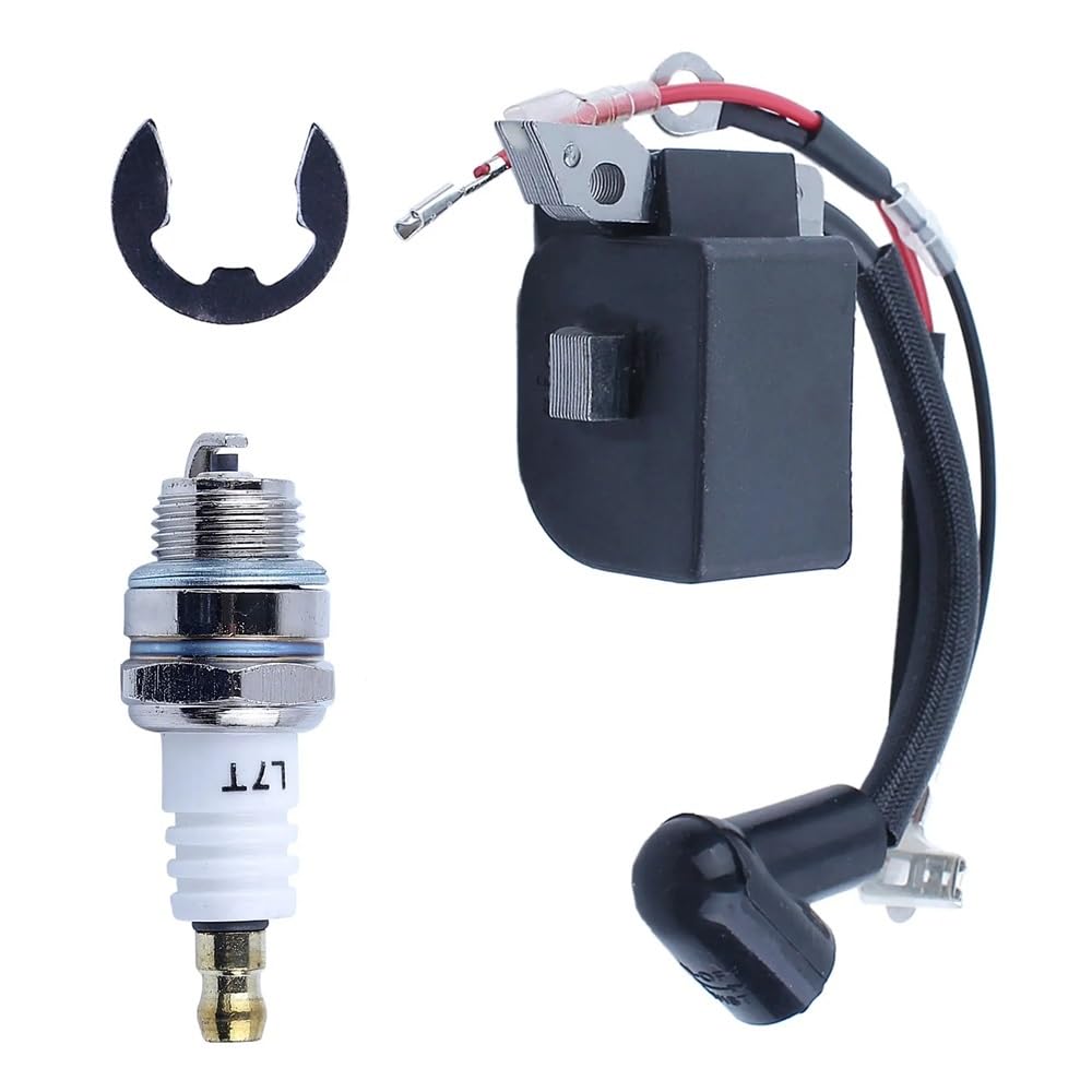 Bobina di accensione e Candela per 235 136 137 141 23 26 36 41 compatibili con Pezzi di Ricambio per Motosega E-Ring