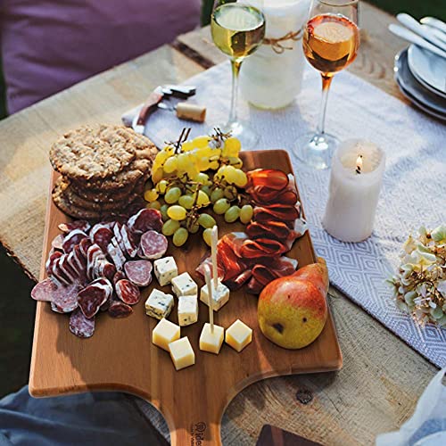 Aidea Wood Cutting Board With Handle, Cheese Board Chartuterie Board，For Cutting And Serving 17"X11"Bundle With 17"X6"(2 Pack) #TOP3