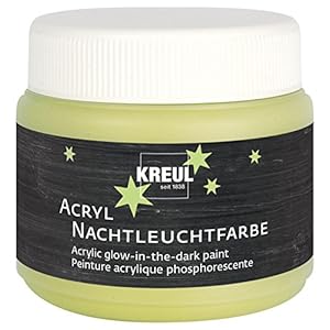 KREUL 74347 – Acrylverf glow-in-the-dark op waterbasis 150 ml Voor het schilderen van hout, papier, karton, polystyreen…