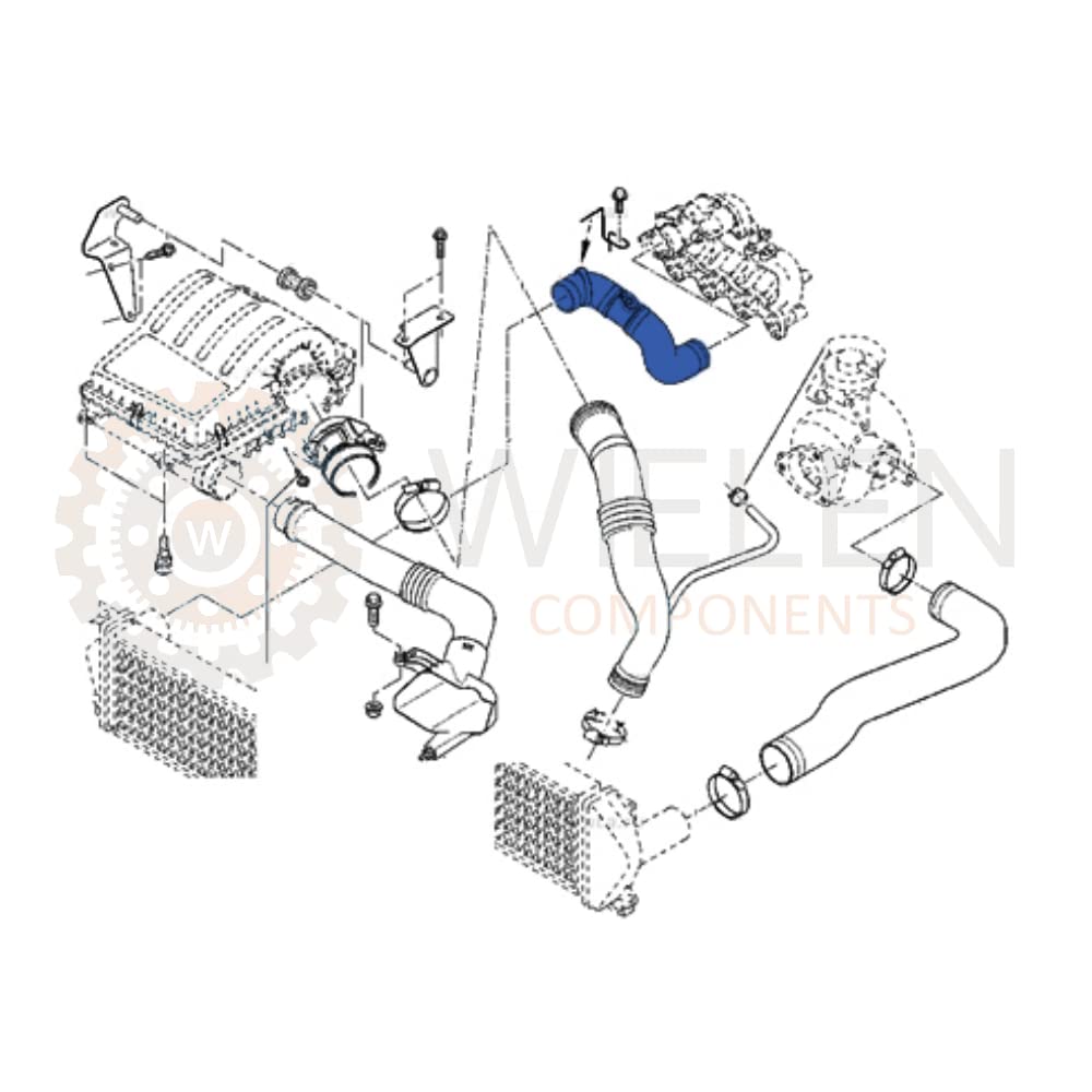 Compatible con manguito intercooter tubo de aire para Renault Mascott 3.0 DCI 7420873561