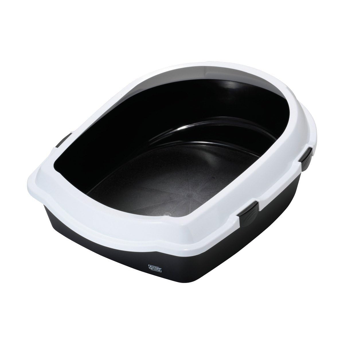 Europet Bernina 441-174333 Katzentoilette mit Rand Jumbo, 56 x 70 x 27 cm, Farbe schwarz