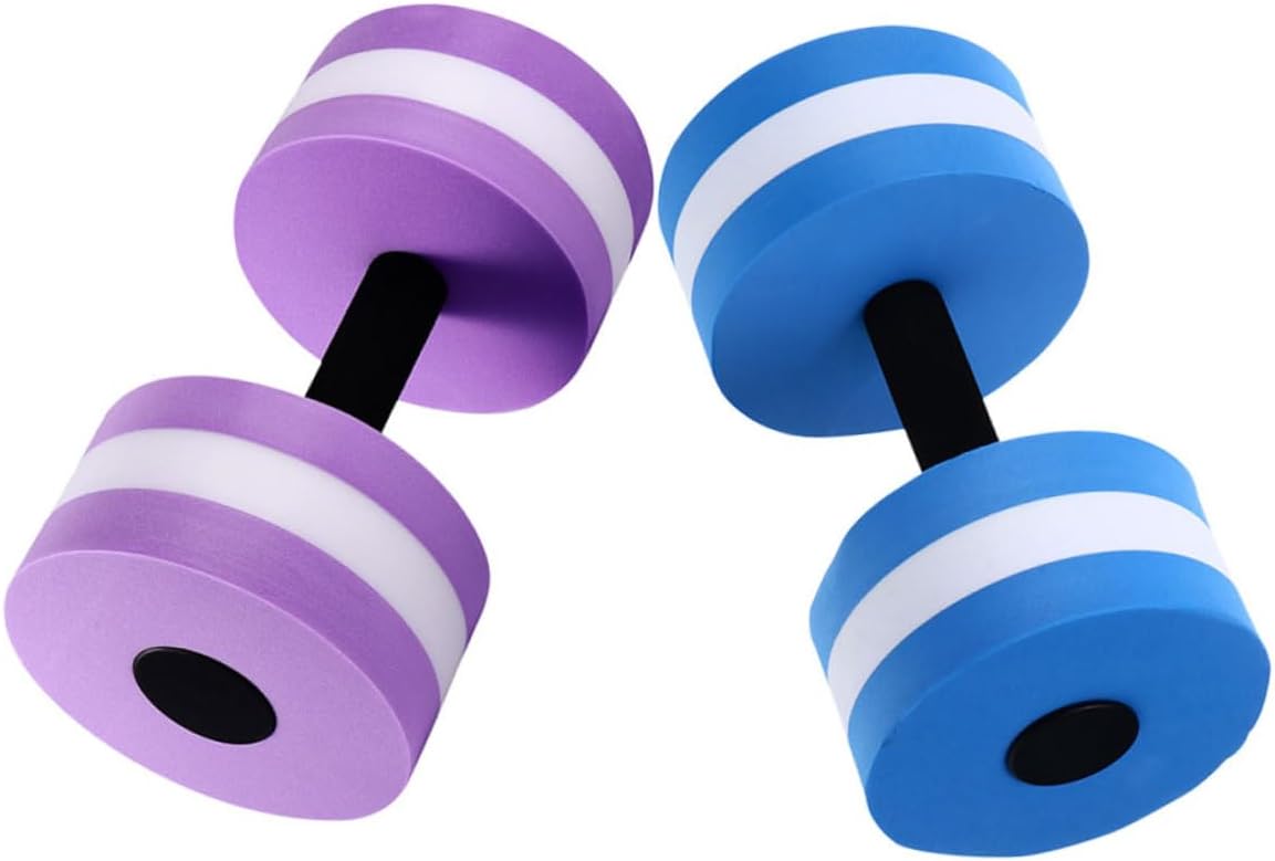 2Pcs Eva Floating Dumbbells Lightweight Aquatic Exercise Equipment for All Ages for Pool Workouts Enhance Strength and Flexibility for Swimming Pool Exercises
