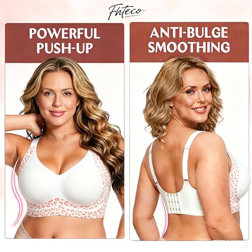 Image of Smoothing Bra Anti Sagging Wireless Push Up Bras for Women No Underwire Full Coverage Bra Comfy Bras for Women