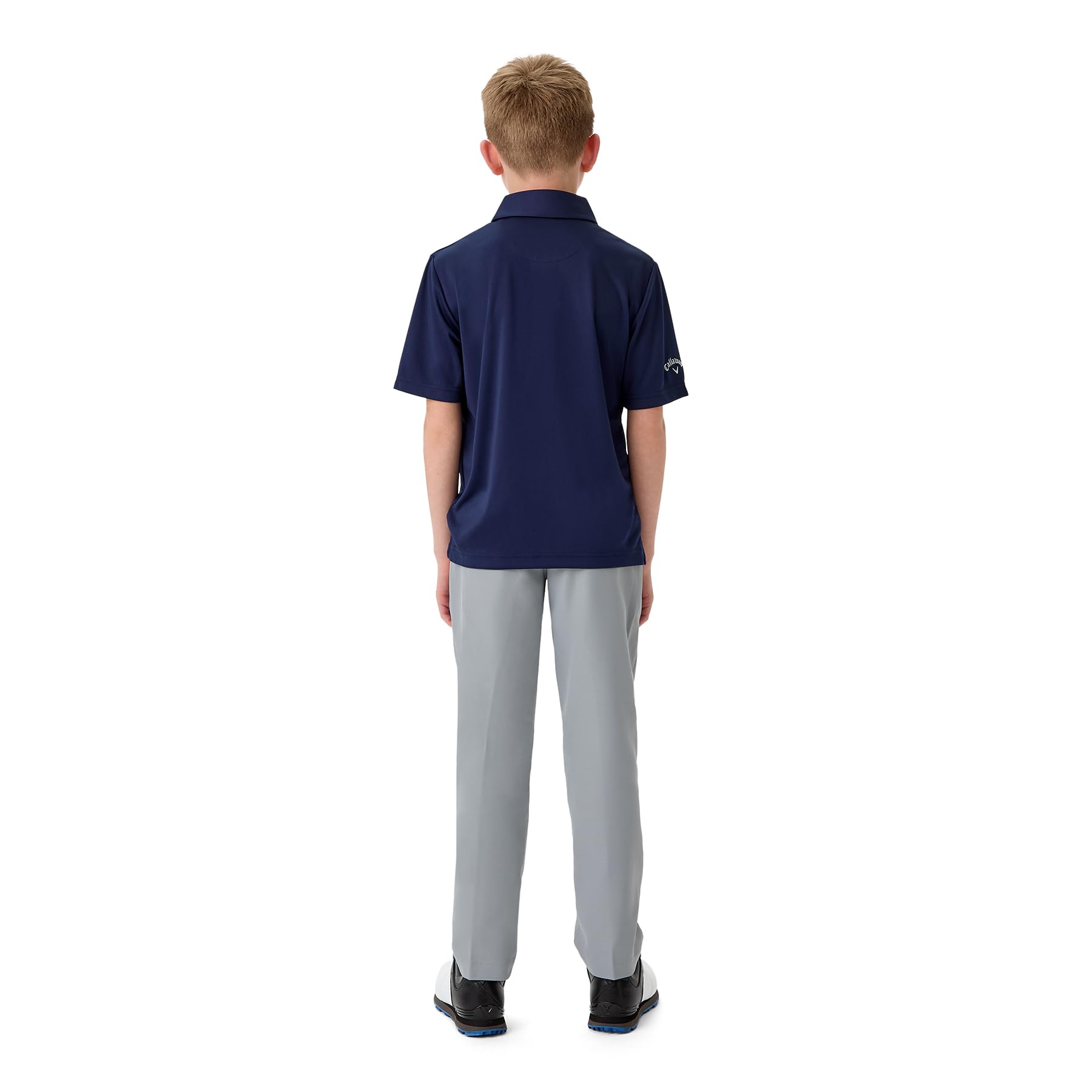 Callaway Apparel Junior Moisture-Wicking Performance Short Sleeve T-Shirt Polo Unisex-Bambini e Ragazzi