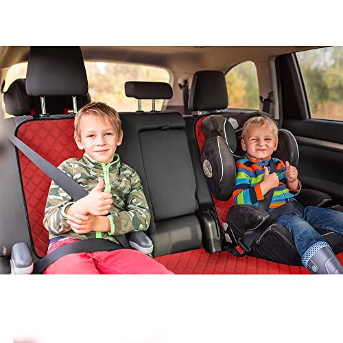 Fh Group Car Seat Cushion Rear Set Red Neosupreme Automotive Seat Cushions - Universal Fit, Rear Car Seat Cushion, Car Seat Cushions With Non-Slip Silicone Backing For Suv, Sedan, Van #TOP1