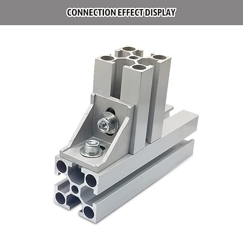 Miniatura 5 de MroMax Soporte de ángulo interior de aleación de aluminio, soporte de junta interior adecuado para perfil de extrusión de aluminio serie 2020, 10