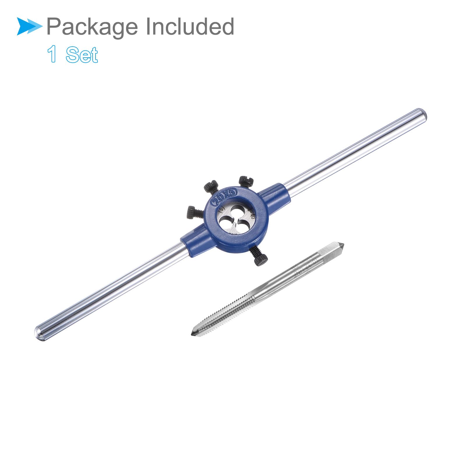 Set Manico Maschio Filiere Unf 10-32 OD 11mm 20mm M3-M4 Kit Attrezzi Filettatura Acciaio Alta Velocità