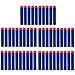Dardos de espuma de COCOSO, para pistola de juguete de Nerf de la serie de élite N-Strike, de 7,2 cm, color azul