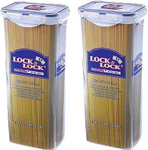 2 x Lock and & Lock Spaghetti Pasta Food Container 2L HPL819
