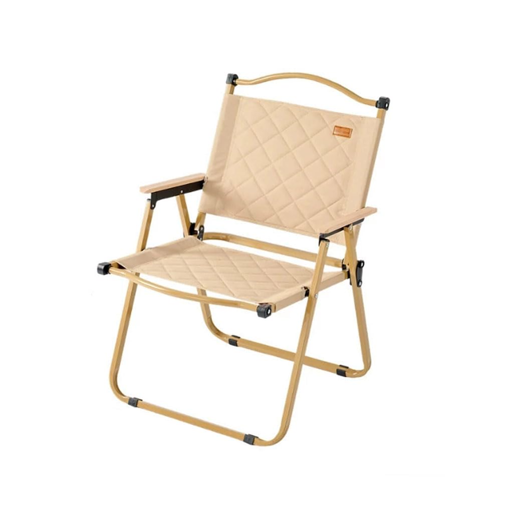 Campingstuhl Faltbar Retro Gartenstuhl, Multifunktionaler Gartenstühle Tragbar Anglerstuhl mit Armlehnen, Klappstuhl für Picknick, Balkon, Strand