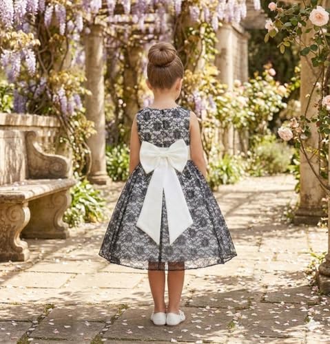 Image of Baby Girl's Poly Satin Flower Net Summer Knee Length Frock Kids Wear Birthday Dress