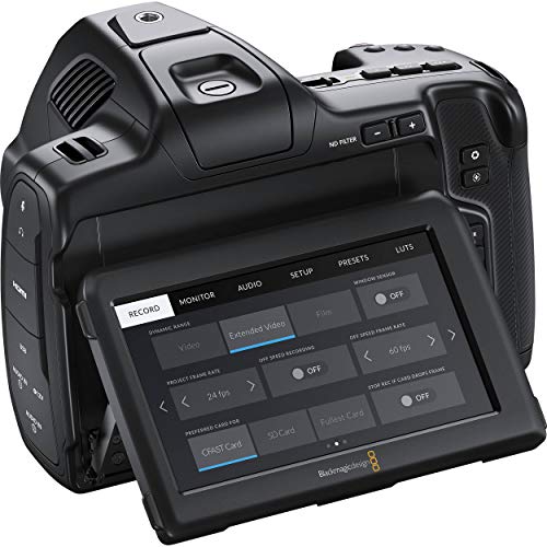 Image of Blackmagic Design Pocket Cinema Camera 6K Pro (CINECAMPOCHDEF06P) - Bundle Includes Two (2) Additional NP-F570 Batteries, Dual Battery Charger, and SolidSignal Microfiber Cloth