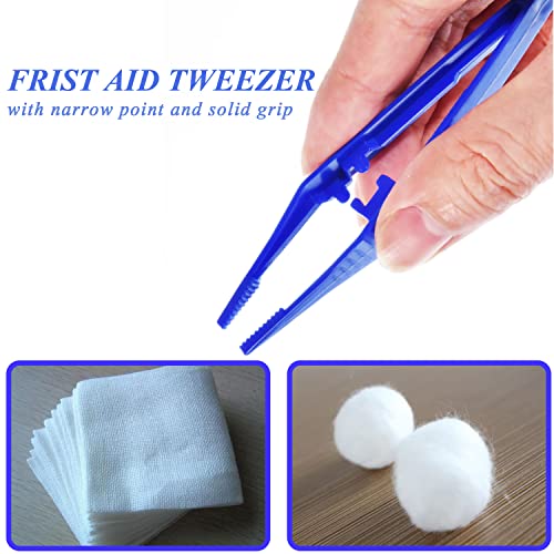 Labaider First Aid Tweezers, Plastic Tweezers, Disposable Forceps For Medical, Crafts, Dressing, Gauze, Lab thumb #3