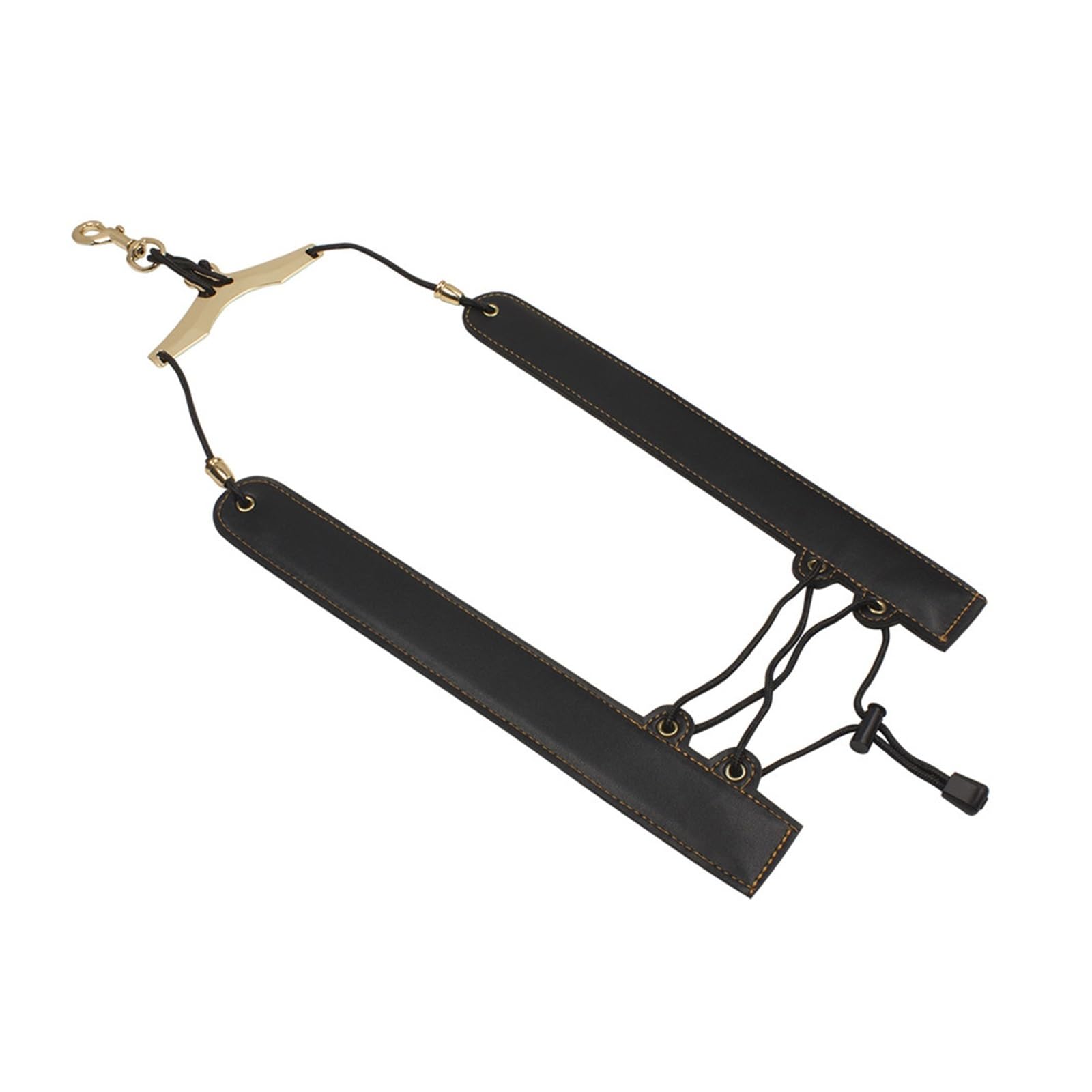 Akcesoria do saksofonu Pasek Do Saksofonu Skórzany Pasek Na Ramię Saksofon Smycz Pasek Na Szyję Ochrona Sax Neck Ramię Akcesoria Do Instrumentów (Color : Bk)