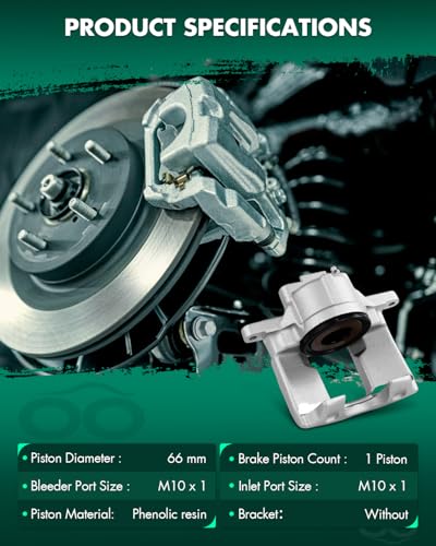 Image of SCITOO Front Passenger Side Disc Brake Caliper 18-5485 Compatible For Chrysler For Town & Country 2013-2016,For Dodge For Grand Caravan 2013-2016,For Volkswagen For Routan 2013-2014,1PC
