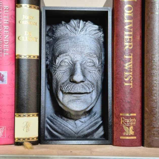 Albert Einstein kitap arası biblo kitapık akseuarı Book Nook kitaplık