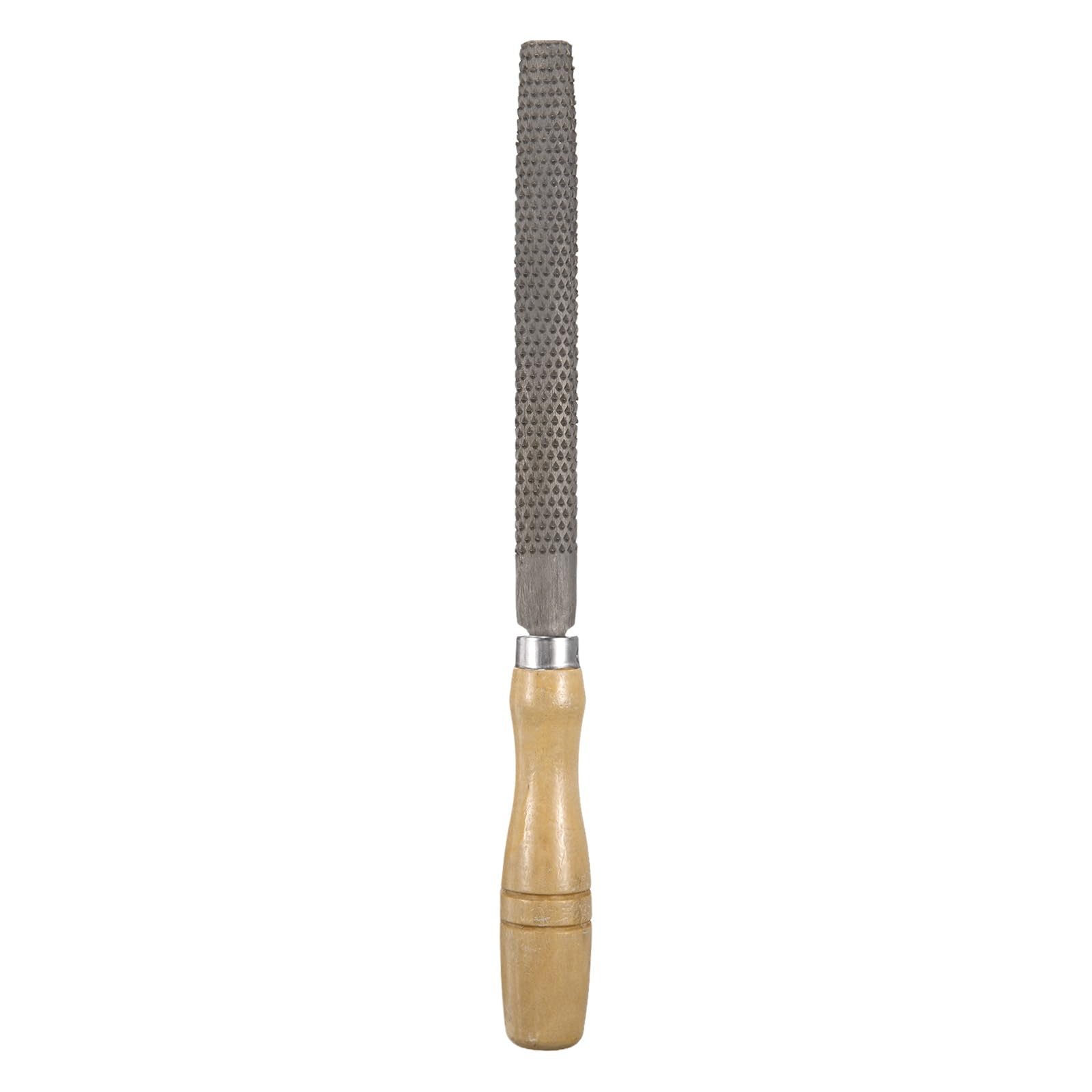 sourcing map Wood Rasp File 6" Steel Half-Round Cut File Rasp Multifunctional Hand Files with Wooden Handle for Woodworking Sharpening Wood Metal