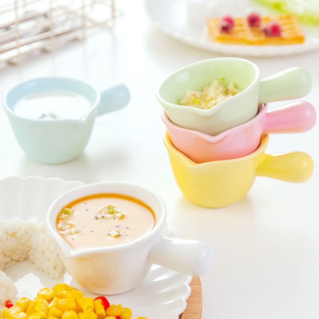Grande Tasse à Lait avec poignée, Mini Tasse à Lait en céramique, Pot à Steak, Seau à jus, pichet à Lait, café, Tasse à Lait, Bol à Dessert, Sauce à Sauce,Green