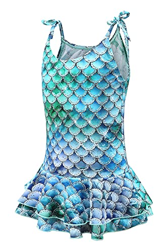 Image of Girls One Piece Swimsuits Halter Bathing Suits Summer Rose Red Leopard Print Swimwear 2-14 Years