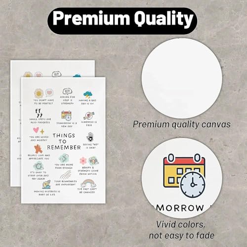 Vexilon Positive Affirmation Poster, Care Mental Health Poster Canvas Print, Inspirational Quotes for Walls Psychologists, Social Workers Counseling Office and Home Decor - Image 2