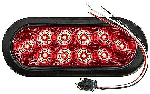 Lámpara LED Ovalada Roja Sellada 6 pulgadas Kit miniatura 1