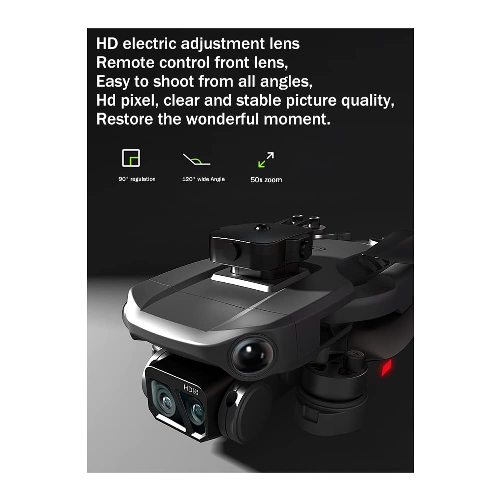 Misamo Dron H9 con Motor Sin Escobillas 4K HD AvióN AéReo CáMara Dual Omnidireccional EvitacióN de ObstáCulos AvióN Quadrotor B