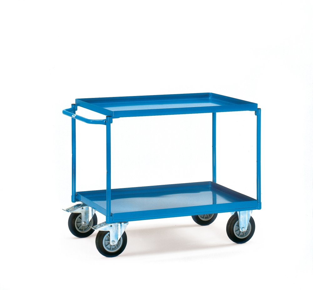 Fetra Transportgeräte mtphd822 Wagen Tablett seitlicher Tragegriff, 2 mit Wulst, 1000 mm x 700 mm Plattform