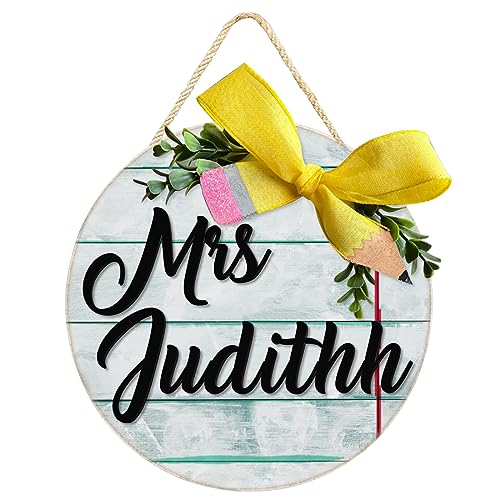Personalized Teacher Door Sign, Custom Teacher Name Front Door Hanger, Classroom Door Hanger,Classroom Door Sign,Teacher Door Hanger, Teacher Appreciation Gifts, Special Gifts For Teachers
