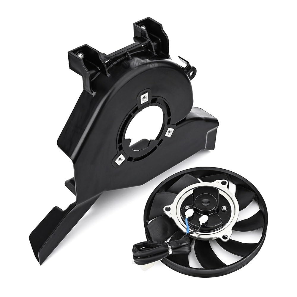 Wentylator silnika Wentylator chłodnicy silnika, chłodnica oleju motocyklowego, wentylator chłodnicy wody, pasuje do Kawasaki, pasuje do Ninja 400 Z400 2018-2023(Fan housing)