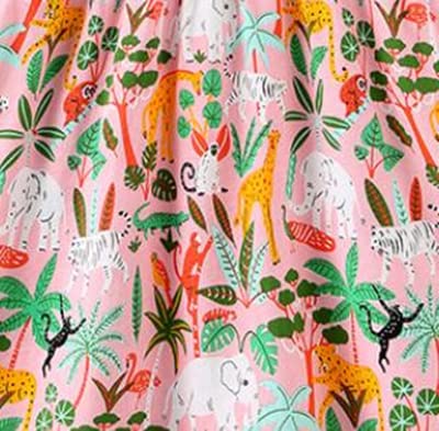 Little Girls Cotton Dresses Flutter Short Sleeve Summer Dress for 2-7 Years Old4