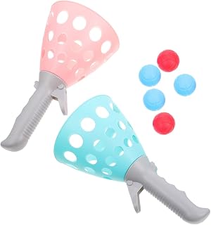 NAMOARLY 1 Set Bounce Catch Outdoor Toys for Kids and Catch Basket Launch Throw Catch Ball Girl Child Paddle