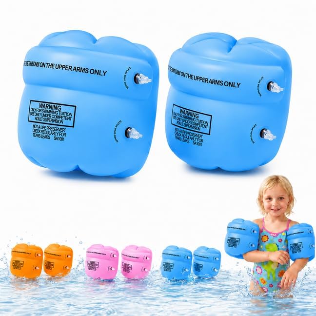 Manguitos Piscina Niños 1-6 Años, Flotadores Inflables Brazos para Aprender a Nadar, Ajuste Cómodo para Piscina Playa Vacaciones, Load Capacity: 11–30 kg