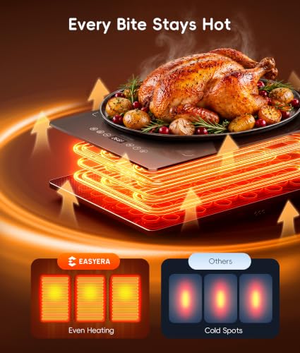 Electric Warming Tray for Buffets Party, 4-in-1 Food Warmer, XL 41"x15" DROPS TO - image 2