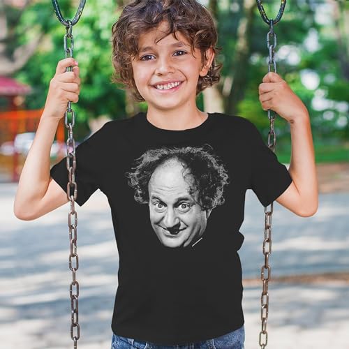 Larry The Three Stooges Youth T-Shirt American Legends Moe Howard Curly Shemp 3 Wise Guys Retro Classic Trio Kids4